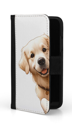 Sunny-Case Klapphülle Flip Case Etui für iphone 14 Golden Retriever cute Nr.78