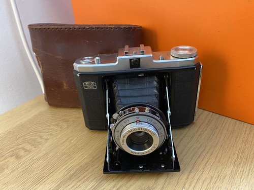 Zeiss Ikon Nettar Type 517/16 Folding Film Camera Novar 1:6.3 75mm Lens Vario - Picture 2 of 16