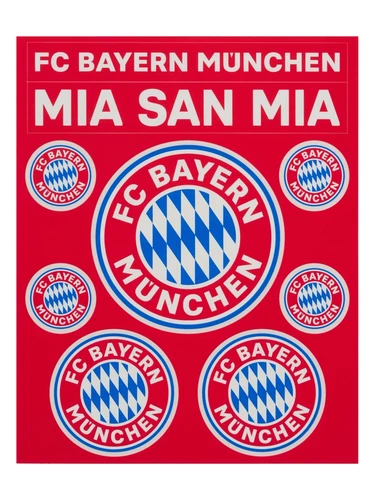 FC Bayern Munich Sticker Card Sticker Set of 2 Official Licensed Product