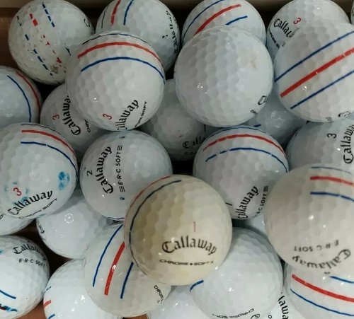 50 Callaway Chrome Soft ERC Soft Triple Track Golf Ball 3A - Picture 3 of 3