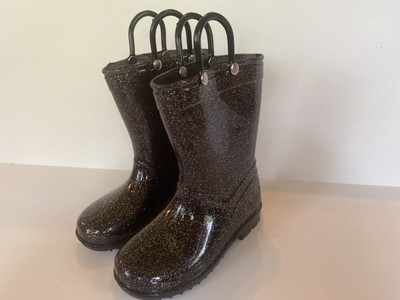 glitter rain boot