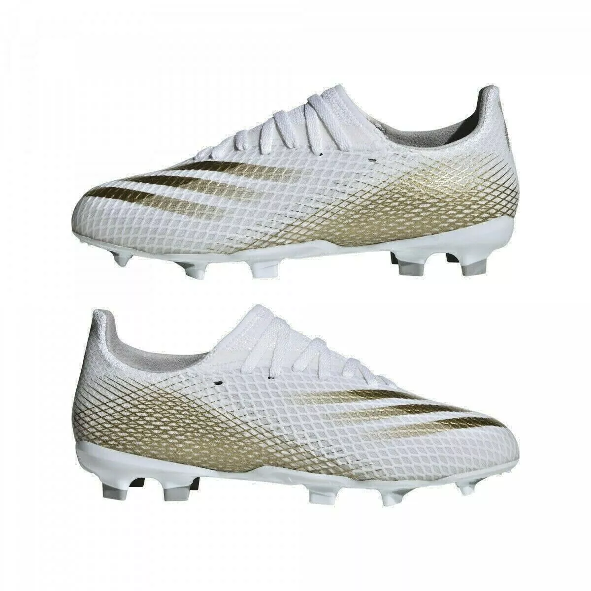 Adidas x top white and gold