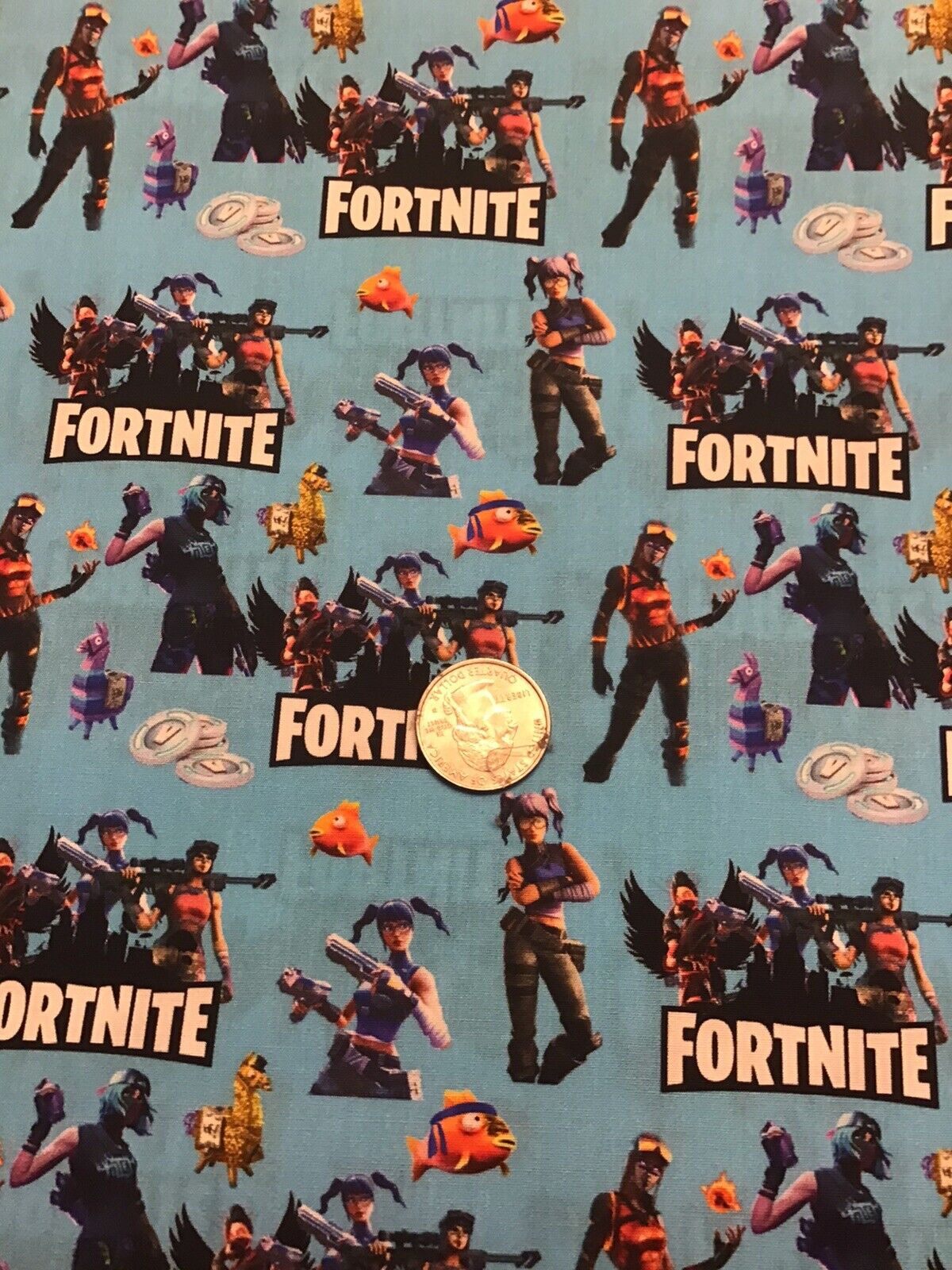 Custom Roblox Cotton Fabric Fat Quarter 18”x21” FQ