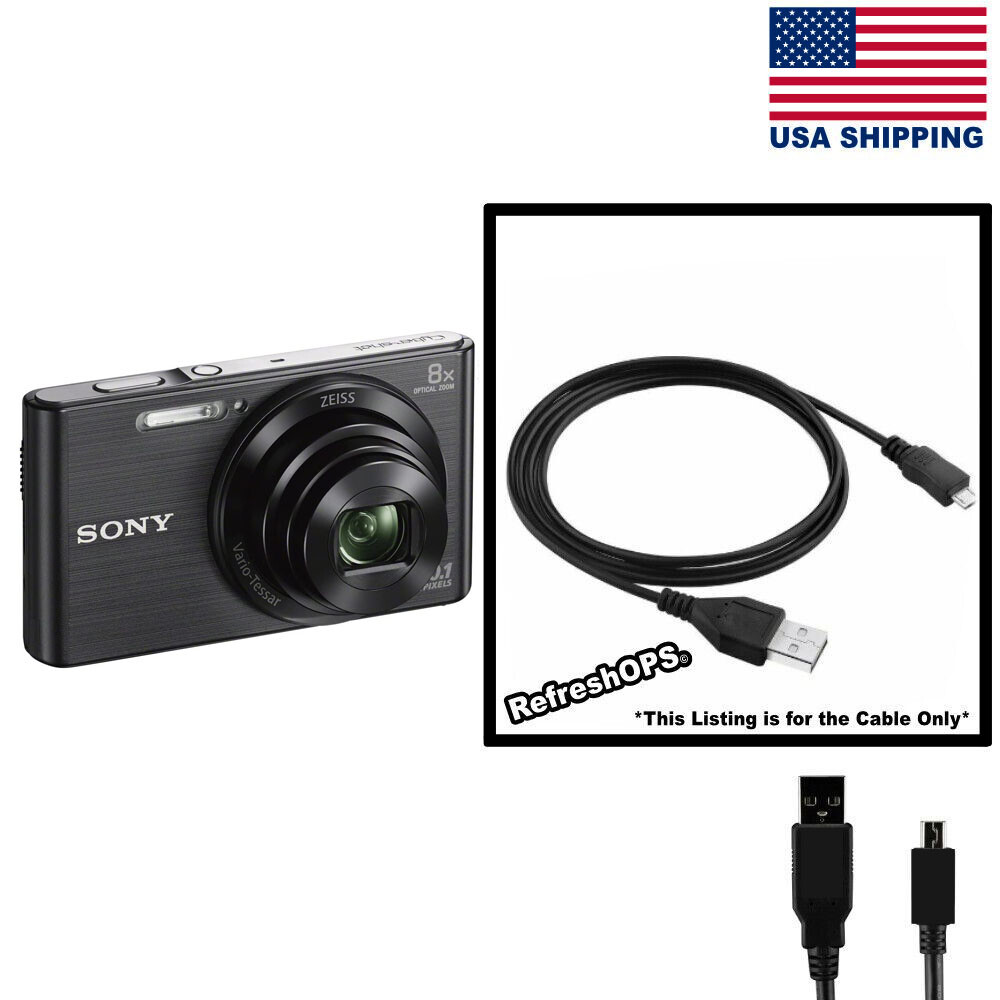 SONY DSC-W830　充電器付き Amazon.com : JNSupplier USB Battery Charger Cable Cord for