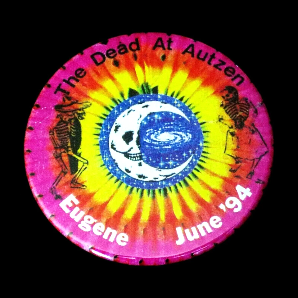 Grateful Dead Pin Oregon Ducks Autzen Eugene OR 1994 6/17,18,19/94 Badge Pinback - Image 3 of 4