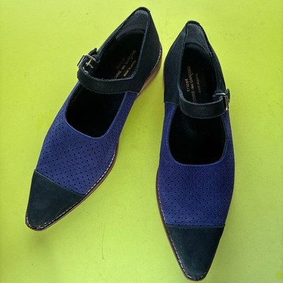 tricot Comme Des Garcons Bicolor Mary Jane Strap Shoes 24.5 Women