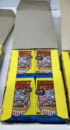 Lot Of 3 Topps 1991 Desert Storm Victory Series Box 2 Full Boxes & 1 Partial - Picture 5 of 7