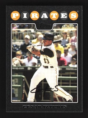 Cesar Izturis Pittsburgh Pirates Topps 2008 Black #299 SN /57