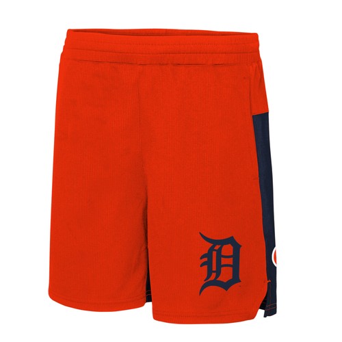 Pantalones cortos elásticos naranja juvenil de los Tigres de Detroit séptima entrada - Imagen 2 de 3