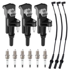 3x Ignition Coil 6x Spark Plug 3x Wire for 2011 Dodge Ram Dakota 3.7L V6 UF640
