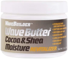 WaveBuilder Cocoa Shea Pomade | Super Smooth Rich Formula Hair Waves 5.1 Oz