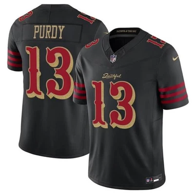 Brock Purdy 49ers Black “Rivalries” Jersey - All Stitched