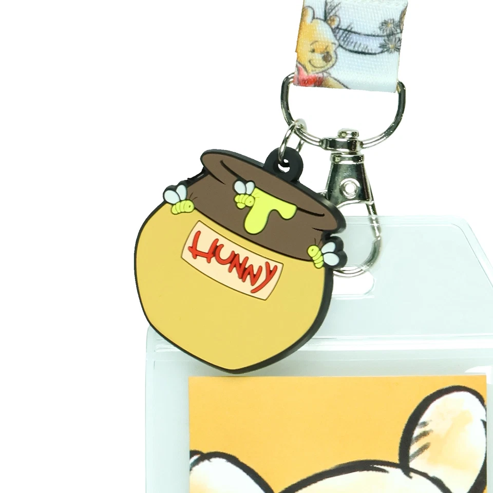 Disney Winnie the Pooh Hunny Pot Breakaway Cordón Identificación Insignia Soporte con Dije de 2" Foto 3 de 4