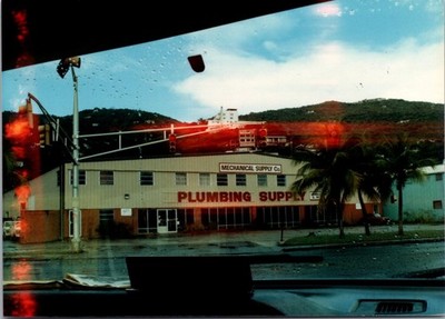 Vintage Color Photograph Plumbing Supply Store Mechanical Supply Co. 3x5