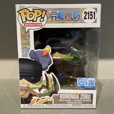 Funko Pop! One Piece #2151 Roronoa Zoro Amazon Exclusive EB Barcode IN HAND