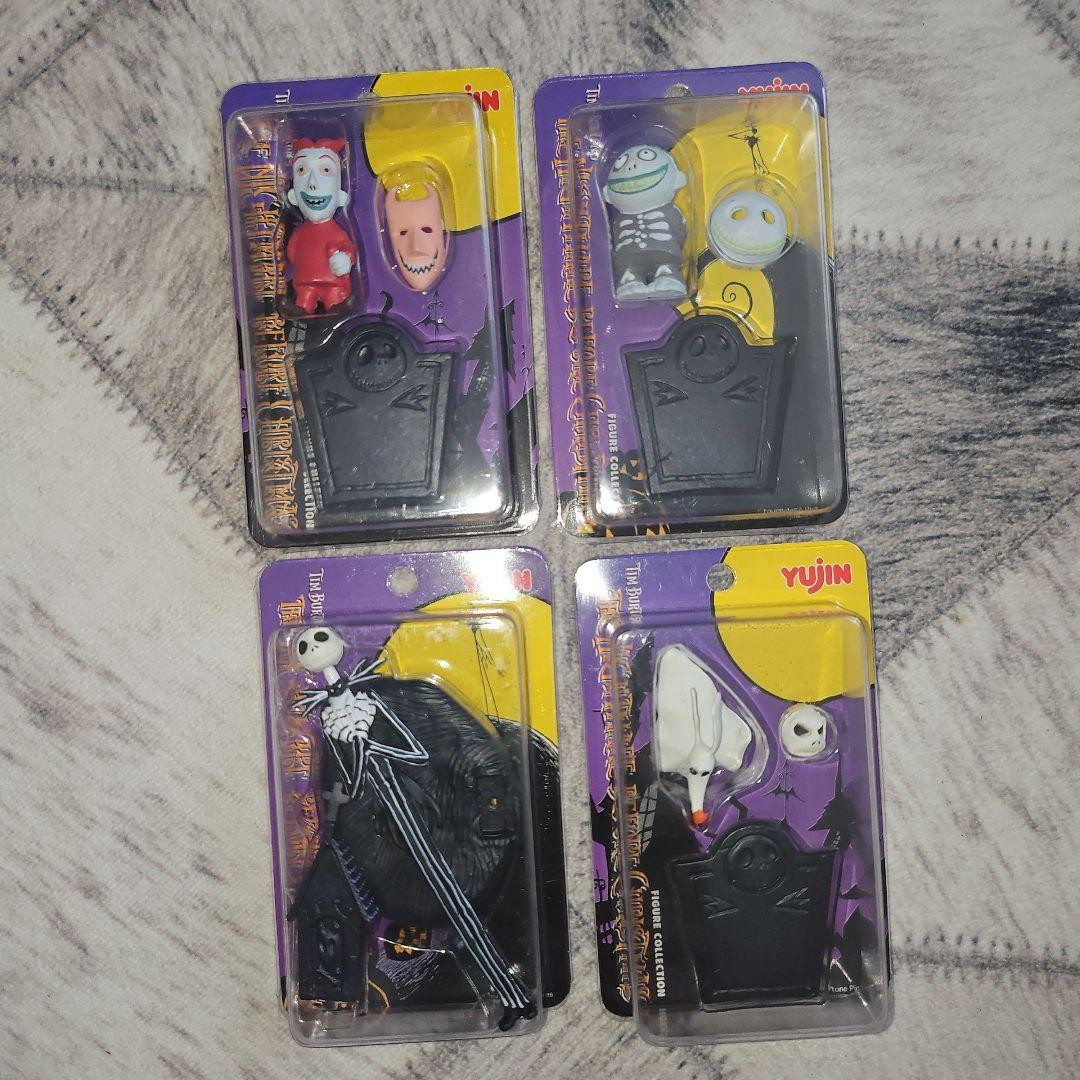 Lote de 4 figuras de Pesadilla antes de Navidad Jack Skellington Zero Lock Ba...