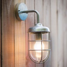 Coastal Harbour Lantern Outdoor Light IP44 - Galvanised Steel - E27