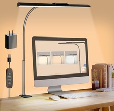 Clip On Desk Lamps for Office Home Lights with Clamp 3 Modes 10 Brightness 10W