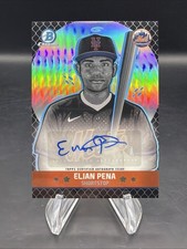 2025 Bowman Chrome Elian Pena Acensions Auto #47/50 New York Mets