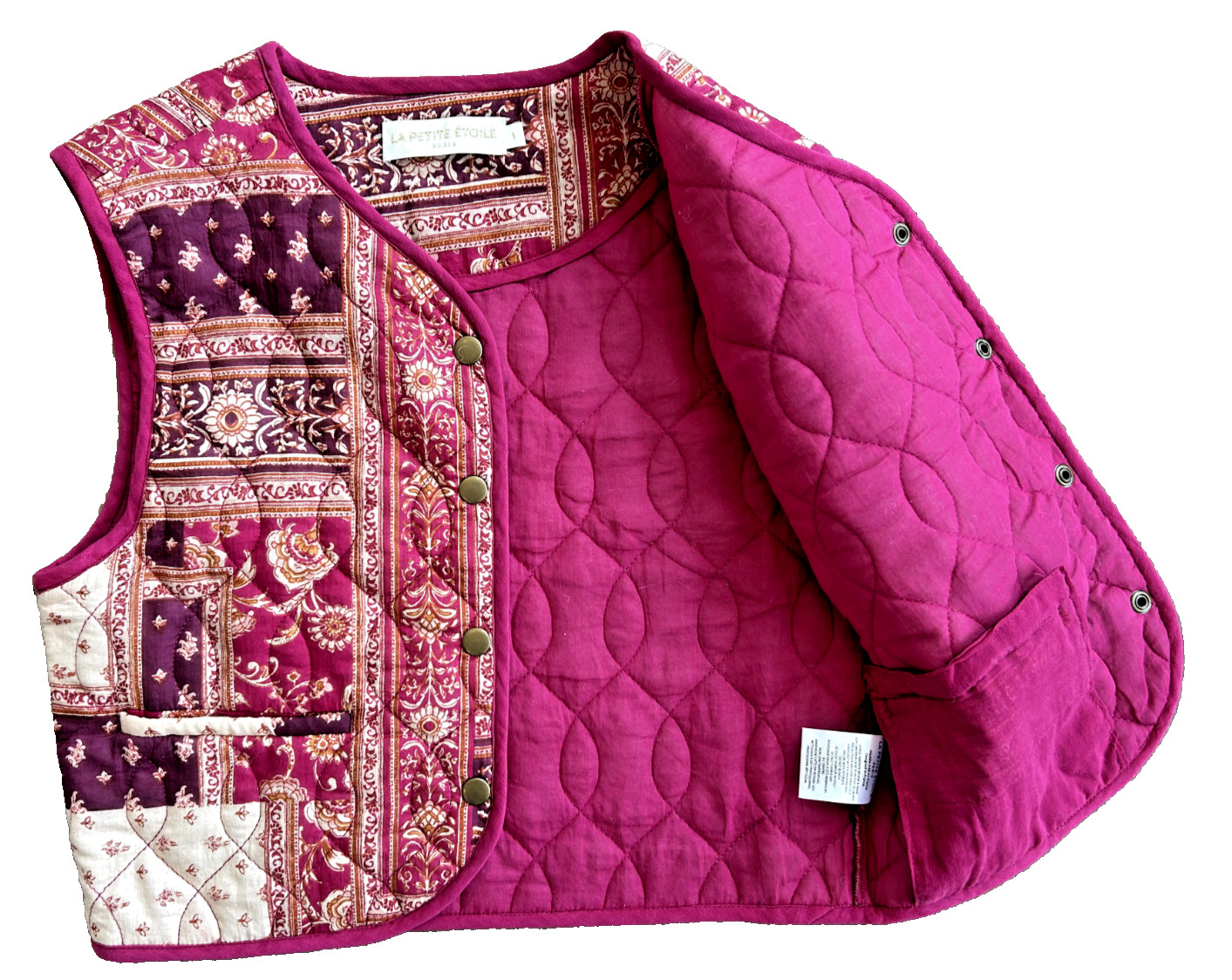 La Petite Etoile - Quilted Patchwork Sleeveless J… - image 3