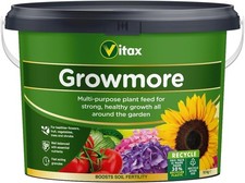 Vitax Growmore 10kg All Purpose Balanced Fertilizer NPK Vegetable Flower New Law