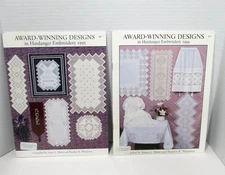 Award Winning Designs in Hardanger Embroidery 1994 & 1995 Pattern Booklets X 2