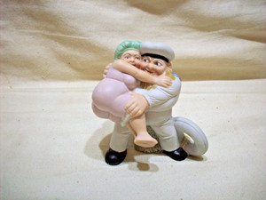 ANTIQUE MATCH HOLDER BISQUE GERMANY NAUGHTY VERY HAPPY SAILOR NAUTICAL