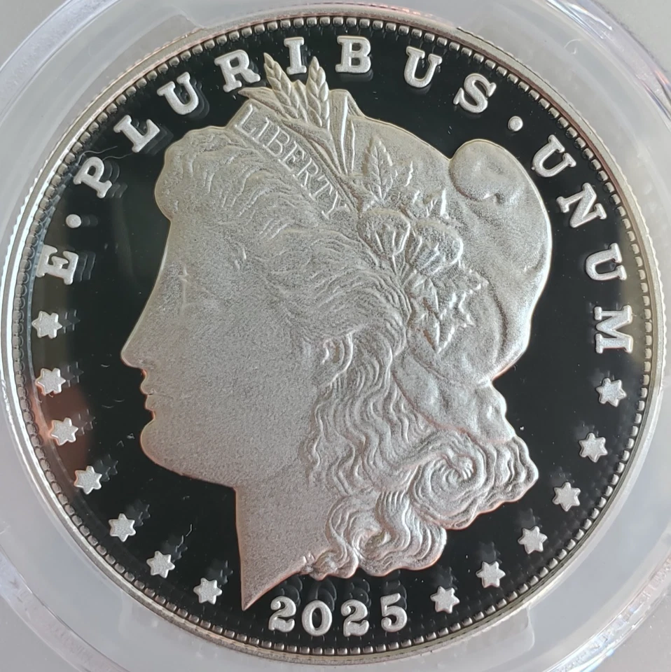 2025-S FIRST STRIKE Proof Morgan Silver Dollar PCGS PR70DCAM - Image 3 of 4