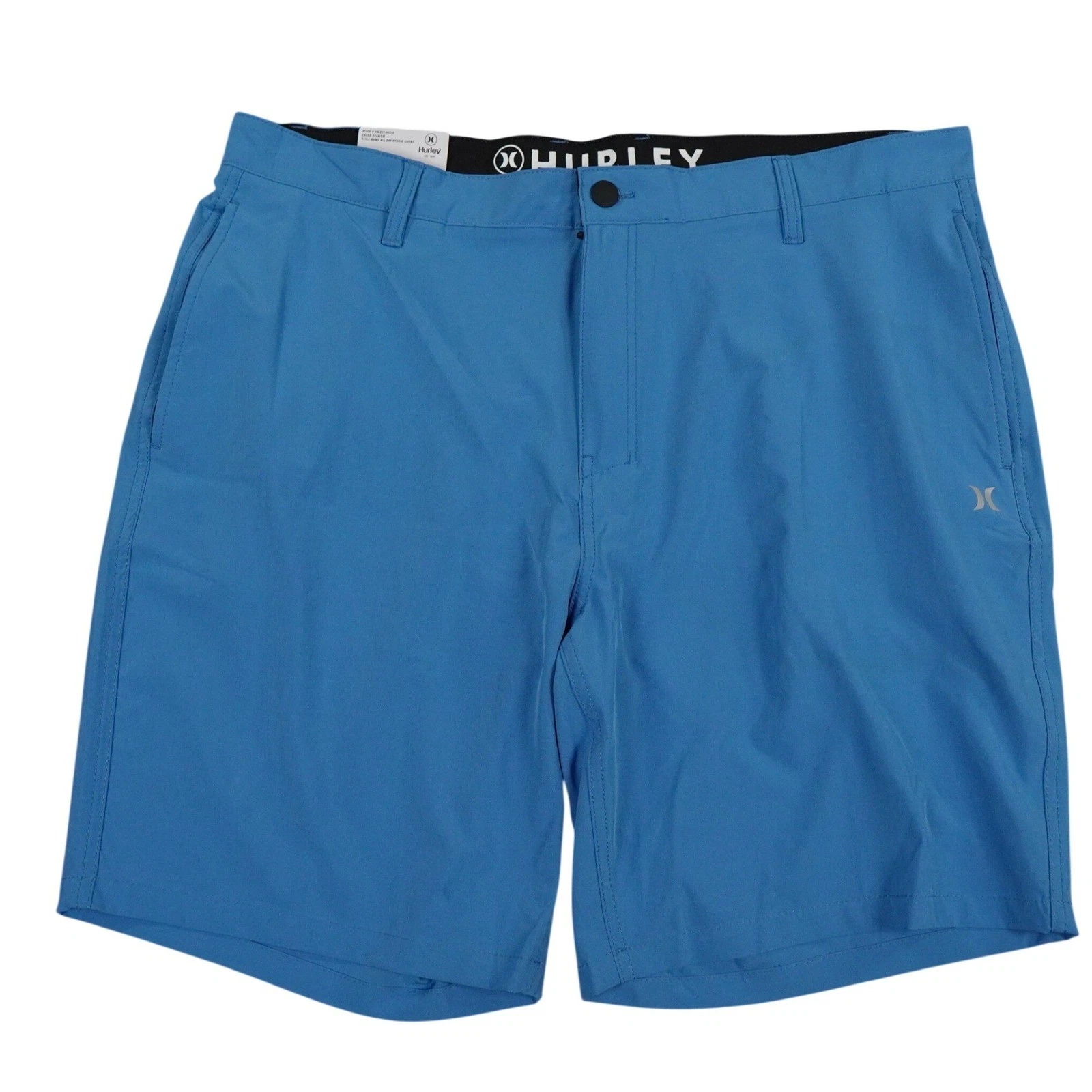 Hurley Hybrid Shorts Mens 40 Blue All Day Quick Dry 4-Way Stretch Seaview