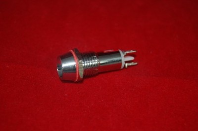 2 Pcs 6V AC/DC Panel Cutout 12mm Metal   LED Indication Signal Pilot Lights *mp