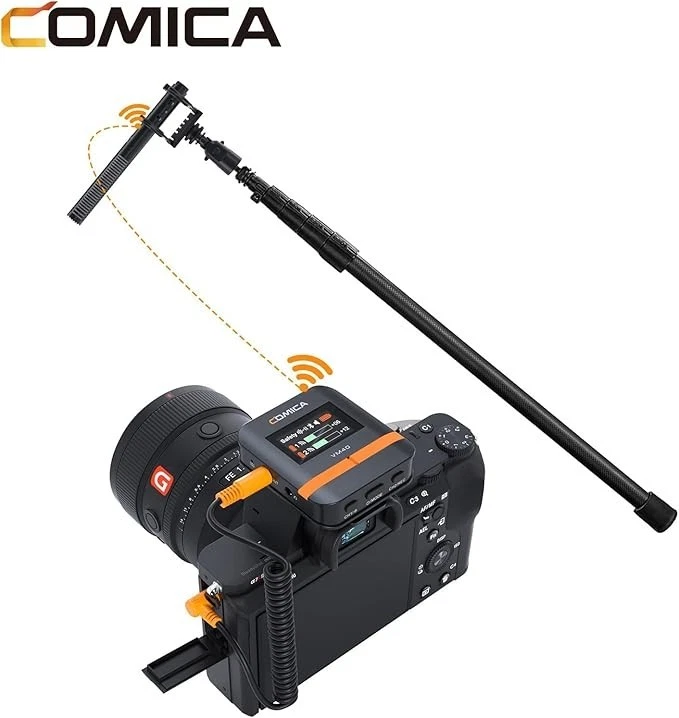 comica VM40 Wireless Shotgun Microphone,2.4G Super Cardioid Polar Pattern,48kHz - Image 3 of 4