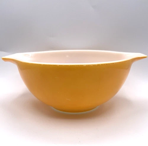 Pyrex 442 Solid Orange 1½ Qt Cinderella Mixing Bowl USA Kitchen Bakeware MCM VTG