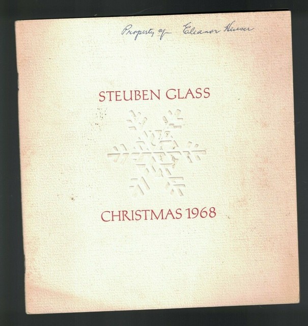 Steuben Glass Christmas 1968 Catalog Corning NY eBay