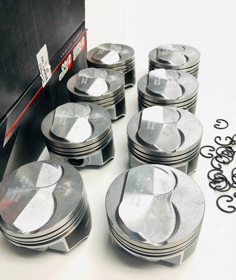 Kit de pistón domo y anillo moly Chevy 7.4/454 recubierto hipereutéctico 22cc. Seleccionar talla Foto 2 de 4