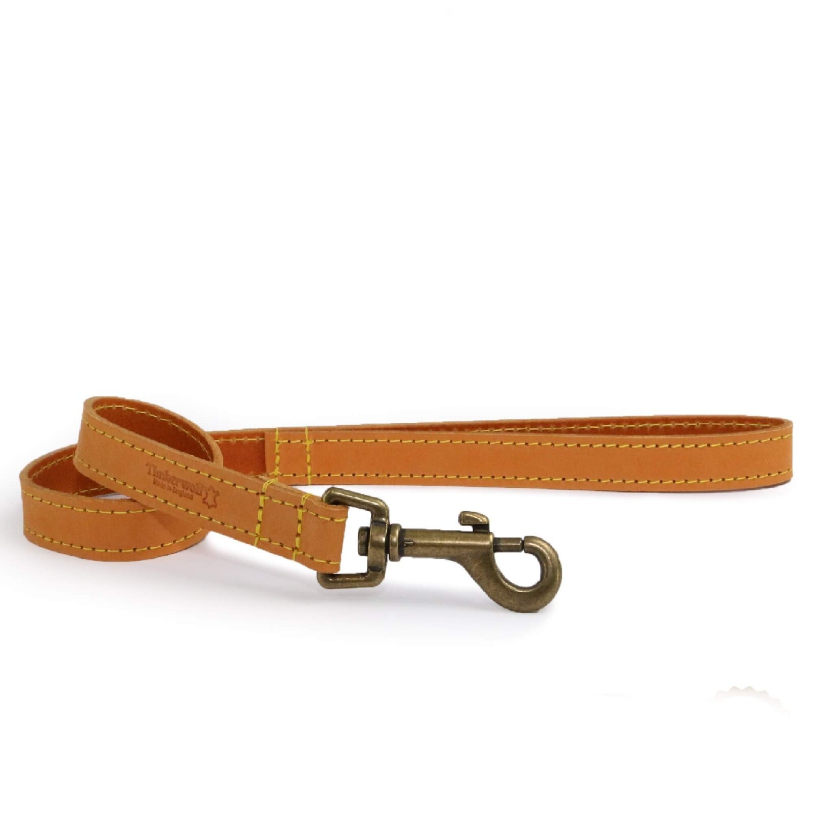 Ancol Timberwolf Leather Dog Lead Mustard 60cm x 1.9cm, Pets, Walks 115070