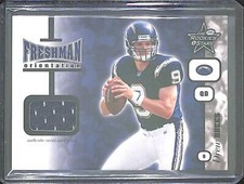 2001 Leaf Rookies and Stars Freshman Orientation Relic #FO2 Drew Brees 