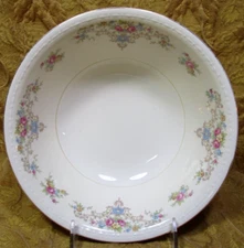 1 HOMER LAUGHLIN Eggshell Georgian "Wedgwood" 8.5" X 2 3/4"h round serving bowl