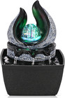 Tabletop Water Fountains Indoor, 3 Gears Desktop Fountain with Led Rolling Ball,