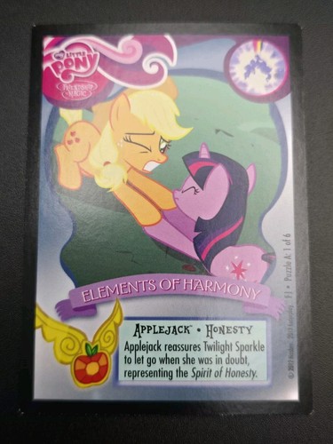 My Little Pony TCG Serie 1 "ELEMENTS OF HARMONY" Komplett Puzzle A 6 Set FOLIE - Bild 4 von 13