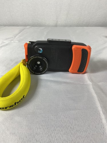 Watershot PRO Kit for iPhone 6/6s (Black/Orange) (flat + wide angle lens) - Picture 2 of 6