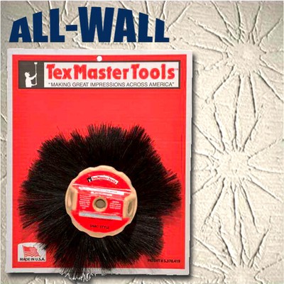 Texmaster 11 Shag Stipple Rosebud Brush For Drywall Plaster