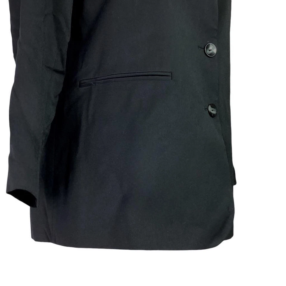 Chaqueta Blazer Maggie Barnes Mujer 16W Negra Abotonada Manga Larga Bolsillos NUEVO Foto 3 de 4