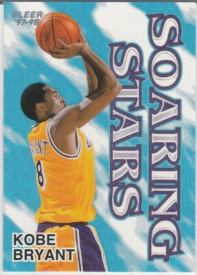 KOBE BRYANT 1997/98 Fleer SOARING STARS Insert Basketball Card LA