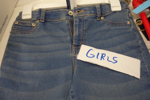 NWT Vineyard Vines Kids Girls Blue Denim Stretch Pants Size 12 - Picture 7 of 8