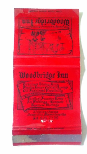 Vintage Woodbridge Inn, Somerville, MA Streichholzschachtel - Bild 2 von 3