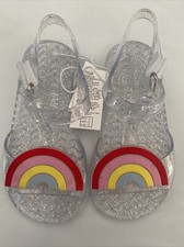 Glitter T-Strap Jelly Sandals for Toddler Girls New NWT Size 6