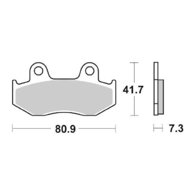 SBS 104CT Bremsbeläge Benelli TNT Tornado Naked T 125 CC 17/18