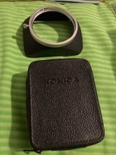 KONICA 28mm F3.5 Metal Lens Hood 55mm with Original case