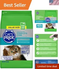 Clumping Cat Litter 18 lbs - Hypoallergenic, Unscented with 10-Day Odor Control