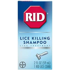 RID Lice Killing Shampoo w/ Comb Proven & Effective Lice Treatment 2 Oz